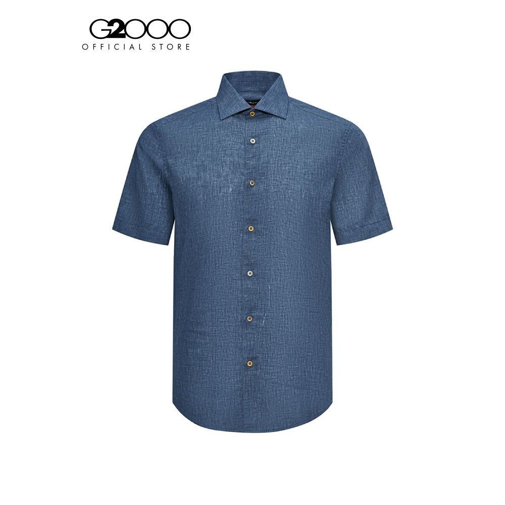G2000 เสื้อเชิ้ตแขนสั้นลำลองสำหรับผู้ชาย ทรง Smart Fit รุ่น 4113996278 NAVY