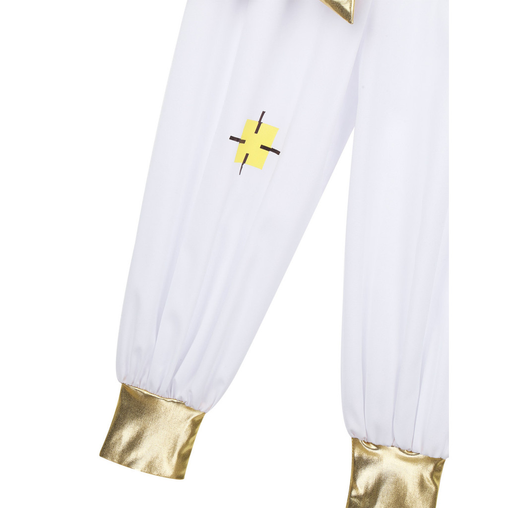 Nikiikoo Kids Boys Arabian Prince เครื่องแต่งกายเอวยืดหยุ่น Patchwork กางเกงสําหรับฮาโลวีนคอสเพลย์ Dress Up Performance