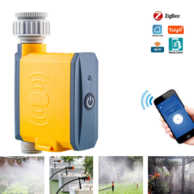 Tuya Smart Life Zigbee ตัวตั้งเวลารดน้ําต้นไม้ WiFi อัจฉริยะ รีโมตคอนโทรล สําหรับโทรศัพท์มือถือ