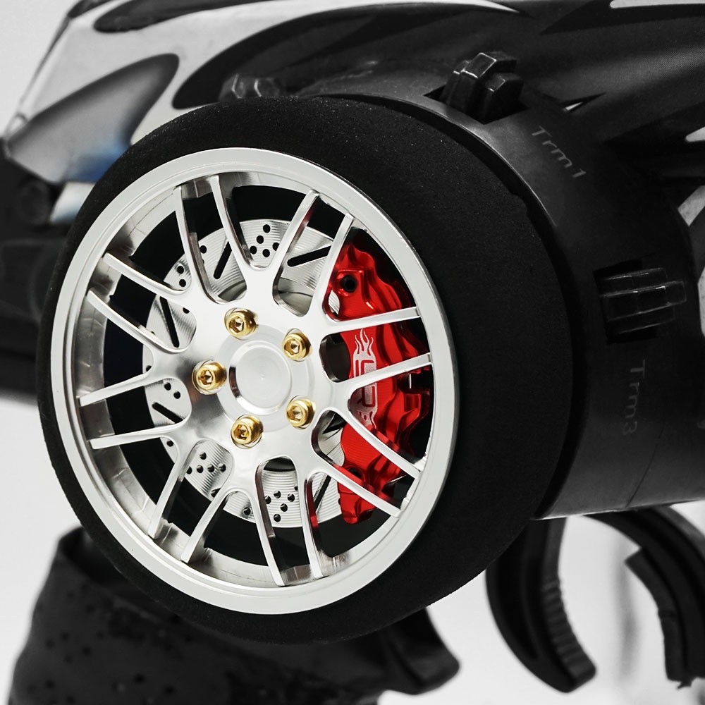 Yeah racing ALUMINUM TRANSMITTER STEERING WHEEL SET TYPE B FOR FUTABA KO SANWA FLYSKY NB4 (YA-0626) ศูนย์ไทย