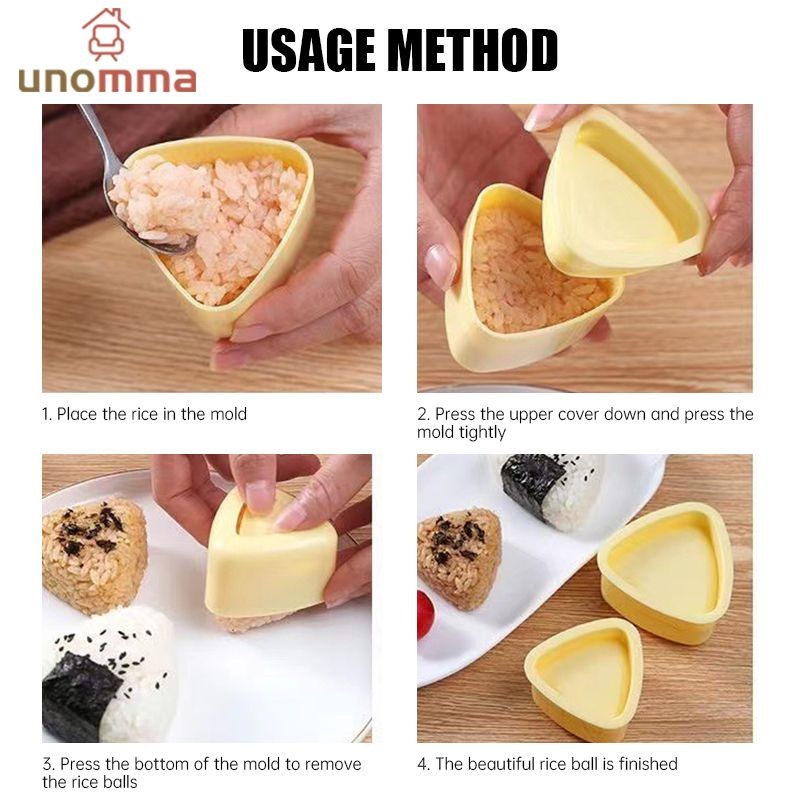 แม่พิมพ์ทําซูชิ ข้าวปั้น รูปหัวใจ ดอกไม้ สไตล์ญี่ปุ่น DIY unomma ราคา ถูกที่สุด ดีลบีเคเค แกลเลอรีภาพที่ 9