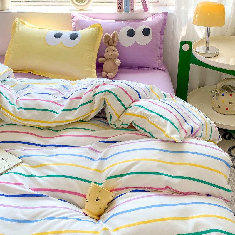 ✨ชุดผ้าปูที่นอน ทูโทน โทนสดใส ขนาด 3.5 ฟุต/ 5 ฟุต/6 ฟุต/7 ฟุต ครบชุด 4 ชิ้น มาพร้อมกับ ผ้านวม 1 ผ้าปูที่นอน1 ปลอกหมอน 2 - รูปที่ 3