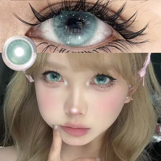 Graded 2 ชิ้น/1 คู่ Watery Color คอนแทคเลนส์ 14.5 มม. Softlens