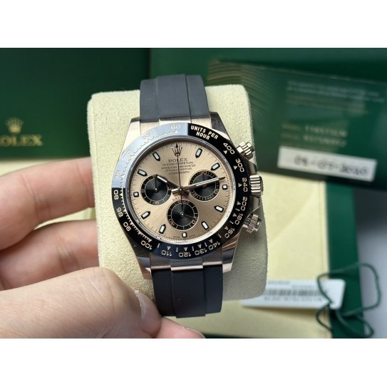 Rolex Rolex Daytona Series116515Rose Gold Tape Di 40 มม. เส้นผ่านศูนย์กลางนาฬิกา