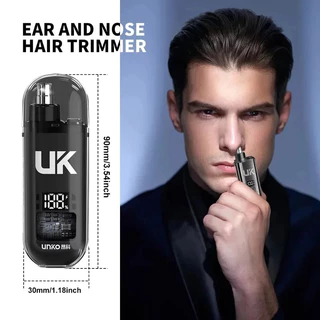 เครื่องตัดขนจมูกไฟฟ้าแบบพกพากระเป๋ามินิหูจมูกผมคิ้วtrimmerผู้ชายชาร์จไม่เจ็บปวดclipper