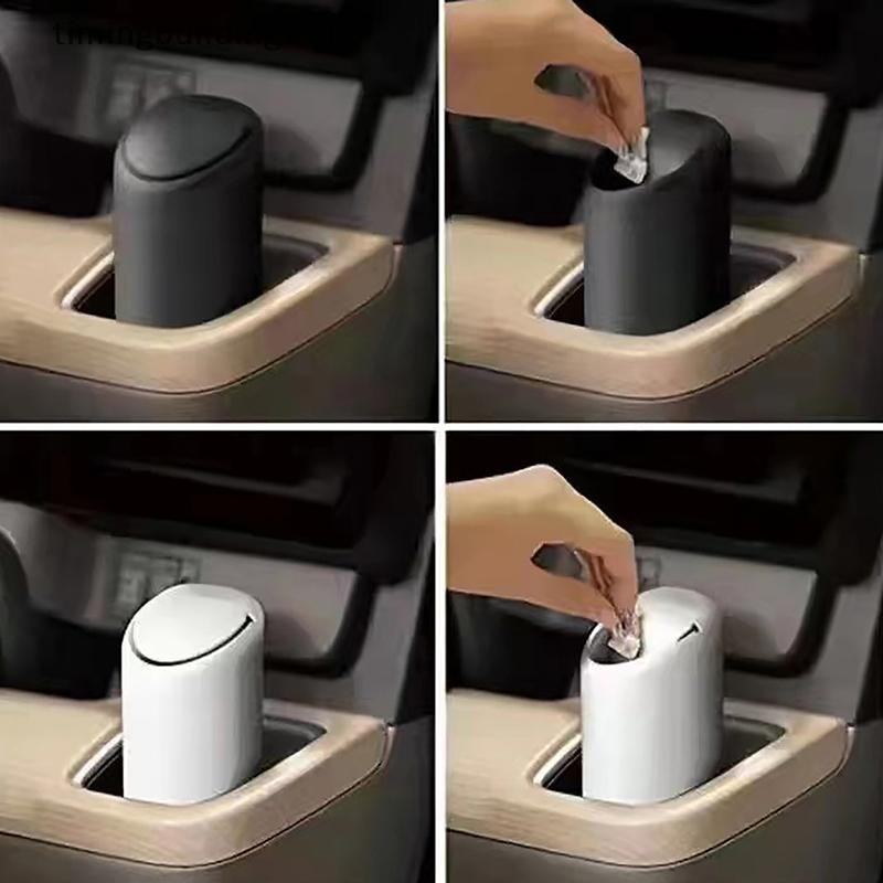 Twth 1PC ใหม่ Auto Car ขยะถังขยะรถซิลิโคนขยะฝุ่นผู้ถือ Rubbish Bin Auto Organizer กล่องเก็บ QDD