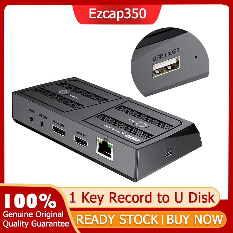 4k 60hz HDMI Loop Video Capture Card To USB แฟลชไดรฟ์ U Disk 1080p60 Full HD Video Recording PC Live Streaming ไมโครโฟนอินพุต Line Out , ไม่จําเป็นต้องคอมพิวเตอร์