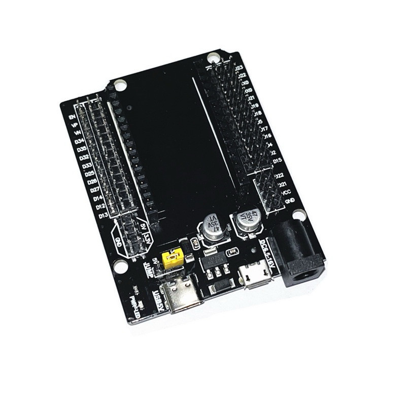 ของใหม่! AH312 ฐานรองบอร์ด ESP32 30Pin Expansion Board with Type-C USB and Micro USB บอร์ดขยายขา บอร