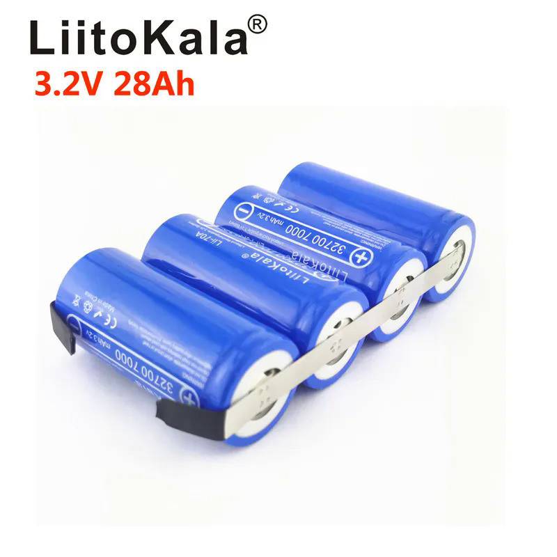 LiitoKala 3.2V LiFePO4 32700แบตเตอรี่14Ah 21ah 28ah 35ah 24Ah ต่อเนื่องสูงสุด55A High Power แบตเตอรี