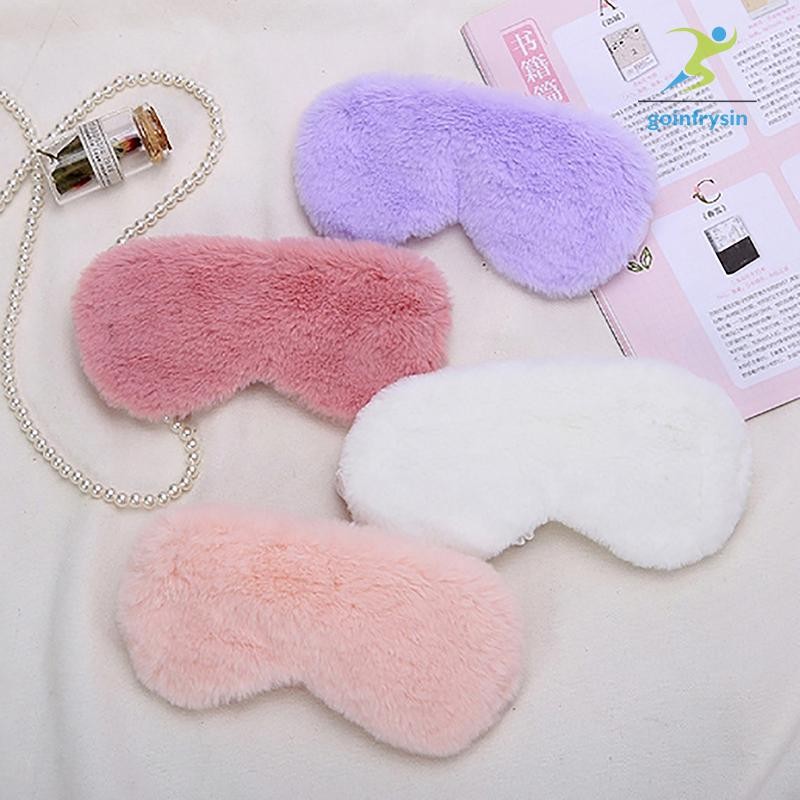 [DI] 1 ชิ้น Plush Sleep Eye Mask Aldults Sleep Better Light Proof Night Eye Cover นุ่มและผิว Silk Eye Patch Health Care TH