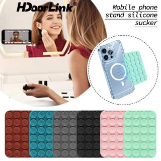 Hdoorlink ซิลิโคนแม่เหล็กโทรศัพท์มือถือดูดถ้วยสําหรับ iOS 12 13 14 15 16 แผ่นดูดสําหรับ Mag--safe ที่วางโทรศัพท์ Fixed Pad