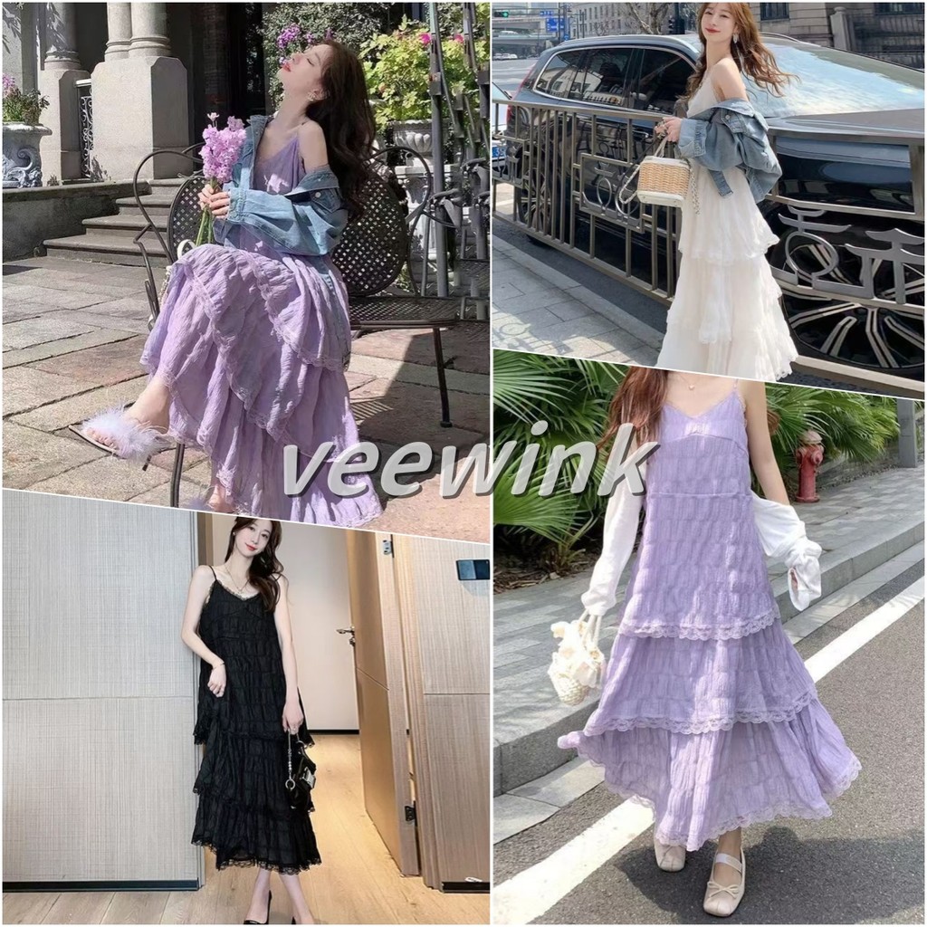 Veewink พร้อมส่งจากกทม กระโปรงยาว แม็กซี่ มีซับใน เท่มาก ใช้ผ้าคุณภาพสูง  เกาหลี น่ารักๆ ดีเทลงาน
