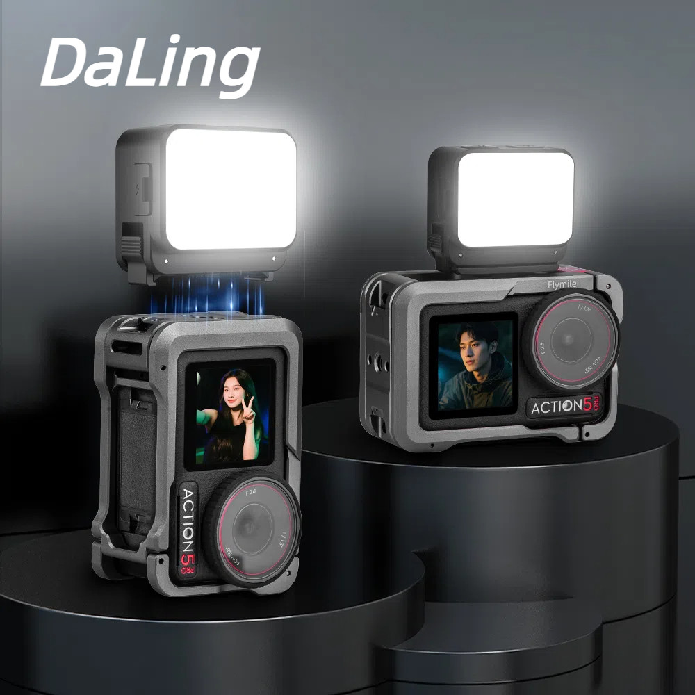 เหมาะสําหรับ DJI Action 5 Pro Magnetic Quick Release เติมแสง DJI OSMO POCKET3 แสง DJI Action 4 อุปกรณ์เสริม