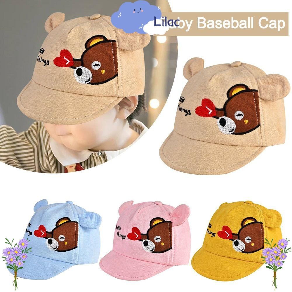 LILACS เด็กเบสบอลหมวก,การ์ตูนเด็กชายหญิง Sun หมวก, Peaked หมวก Toddleer เด็ก Sun Protection Sun Visor หมวกลิ้นเป็ดหมวกกลางแจ้ง