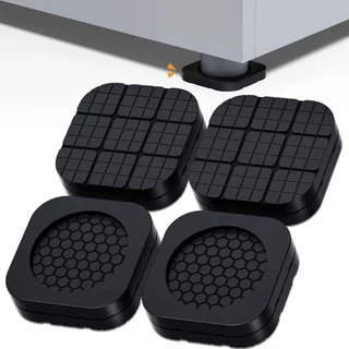 ALPIN 4 ชิ้นเครื่องซักผ้า Anti Vibration Feet Pad, Anti Slip Shock-absorbing Washing|แผ่นรองฝ่าเท้า, เงียบ แดมเปอร์ เพิ่มความสูงเฟอร์นิเจอร์แผ่นยางซักผ้า|ตู้เย็น