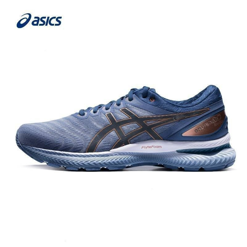 รองเท้าผ้าใบ ASICS GEL-NIMBUS 22 (2E) สำหรับผู้ชาย น้ำหนักเบาและระบายอากาศได้ดี ป้องกันการกระแทก รอง
