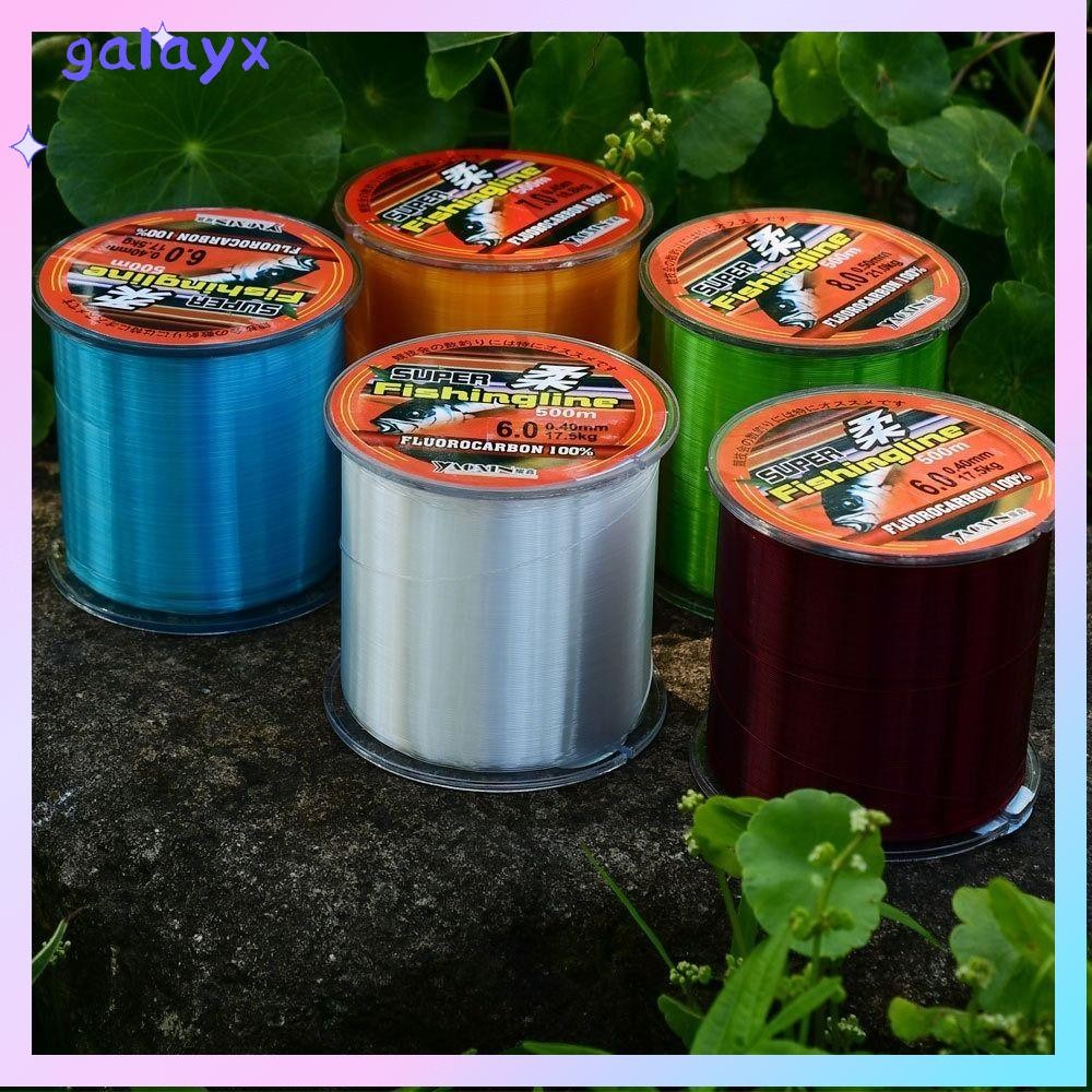 GALAYX Fluorocarbon เคลือบสายไนลอน, 0.4-9.0 300M ตกปลา Monofilament Line, Fast Sinking ทนทานสายตกปลาน้ําจืดที่มองไม่เห็น