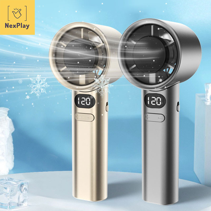 Nex Play รุ่นใหม่ปี 2025 พัดลมเทอร์โบไฟฟ้า M11 ขนาดเล็ก ความเร็ว 120 ระดับ ชาร์จ USB แบบพกพา ความเร็