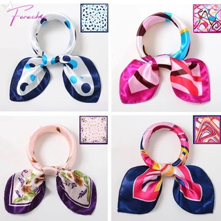 🇹🇭พร้อมส่งจากไทย🧣 ผ้าซาติน ผ้าพันคอ ผ้าคลุมไหล่ (ขนาด50*50 / 70*70 / 90*90 ซม.) ผ้ามัดผมเกาหลี