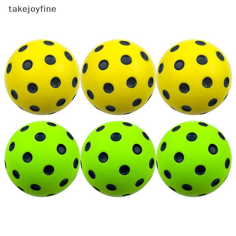 TFTH 1/3pcs ทนทานในร่ม Pickleball Balls 74 มม.การฝึกอบรม Paddle Ball PU โฟม Pickleball นุ่มเงียบ Forpetition และฝึก Vary