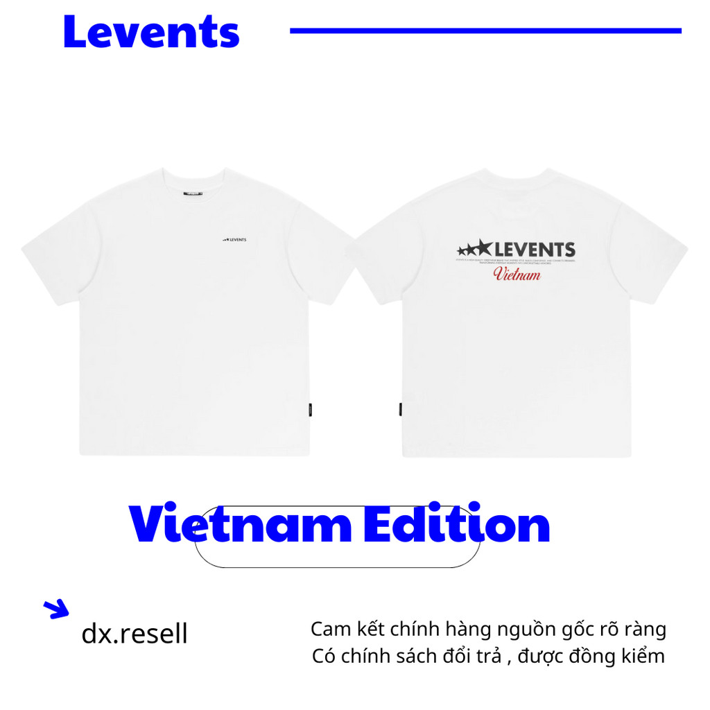 เสื้อยืดโอเวอร์ไซส์ Levents Vietnam Edition/ สีขาว