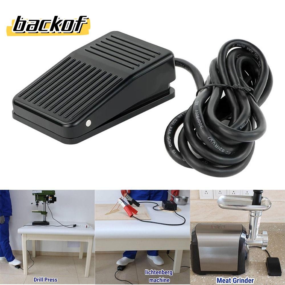 สวิตช์เท้า กลับ, สวิตช์เท้าเหยียบสีดําพลาสติก, ตัวควบคุมเท้ากันลื่นที่มีประโยชน์ อุตสาหกรรม