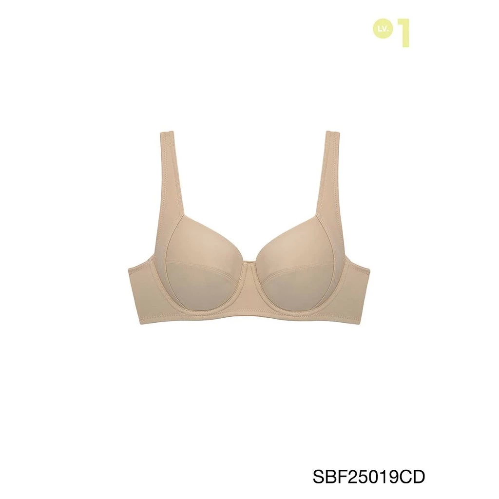Sabina Forever Young Level 1 เสื้อชั้นใน มีโครง รหัส SBF25019CD - สีเนื้อเข้ม