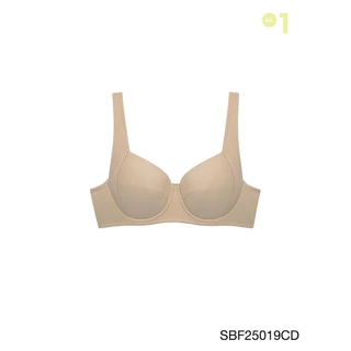 Sabina Forever Young Level 1 เสื้อชั้นใน มีโครง รหัส SBF25019CD - สีเนื้อเข้ม