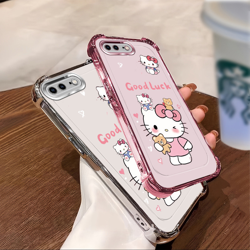 เคส iphone 6 6s 7 8 plus se เคสโทรศัพท์ 2025 ใหม่ ซิลิโคน ป้องกันสี่มุม SJKTM