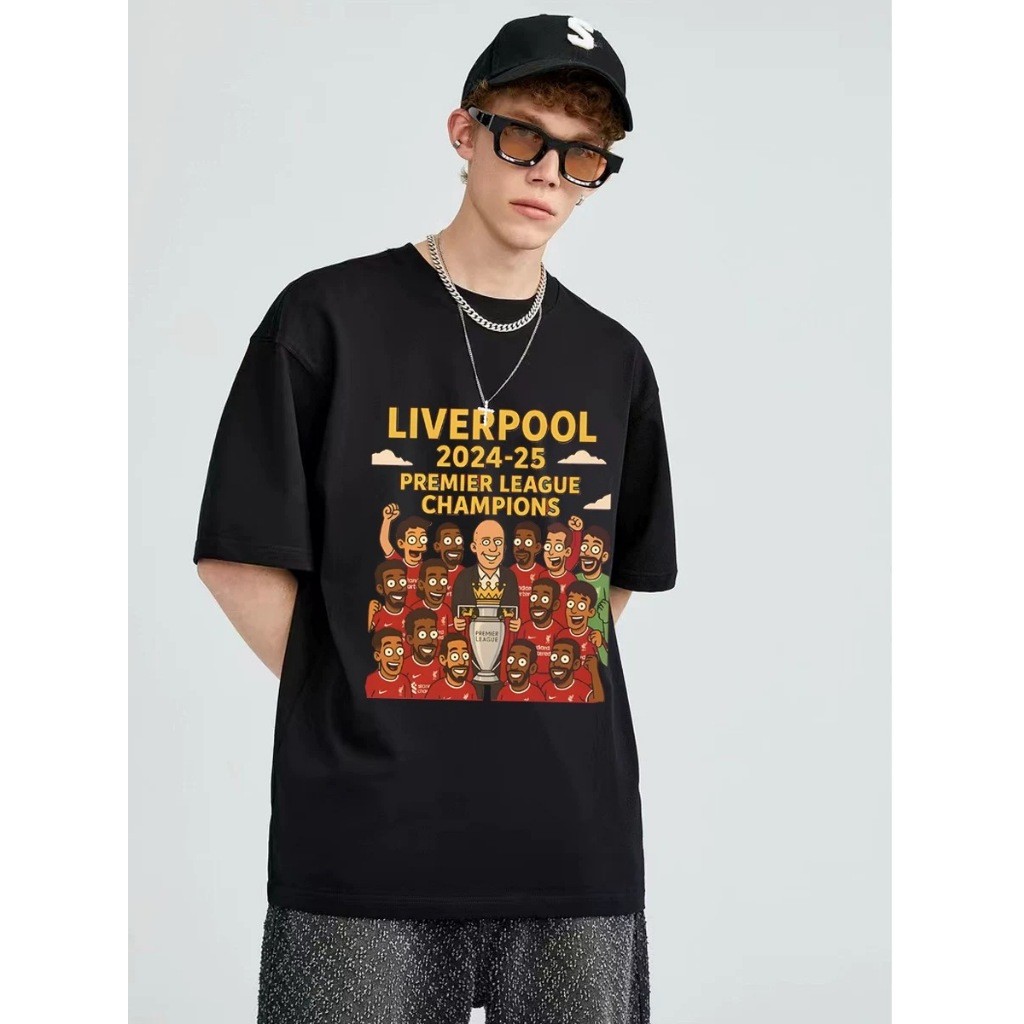 Top.Street เสื้อยืดoversize คอกลม เสื้อ 'LIVERPOOL MVP' t shirt cotton100% แฟชั่น เสื้อยืดชาย สไตล์เกาหลี เสื้อสตรีท 3xl