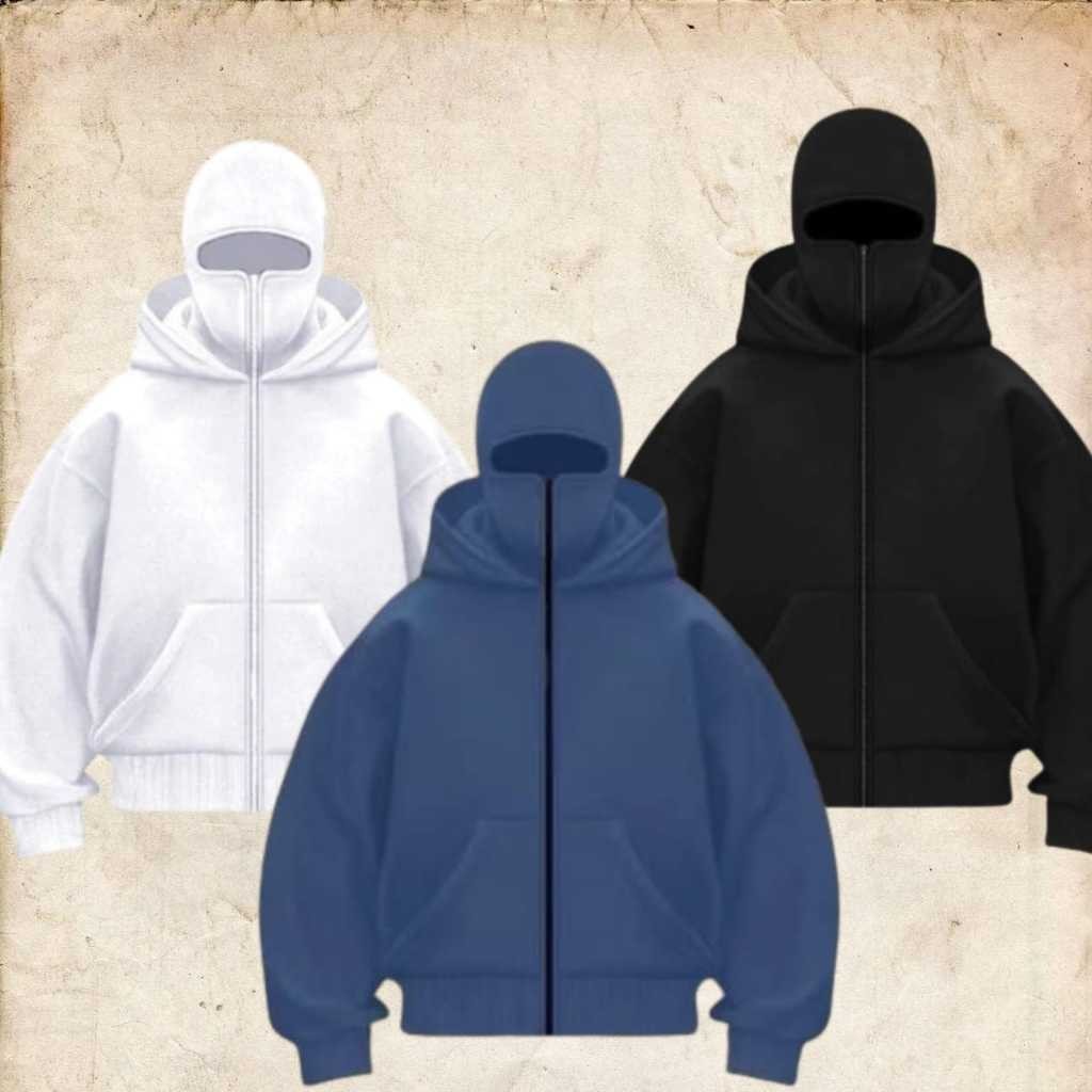 ล่าสุด Boxy Balaclava Hoodie Boxy Denim Hoodie Xnisex