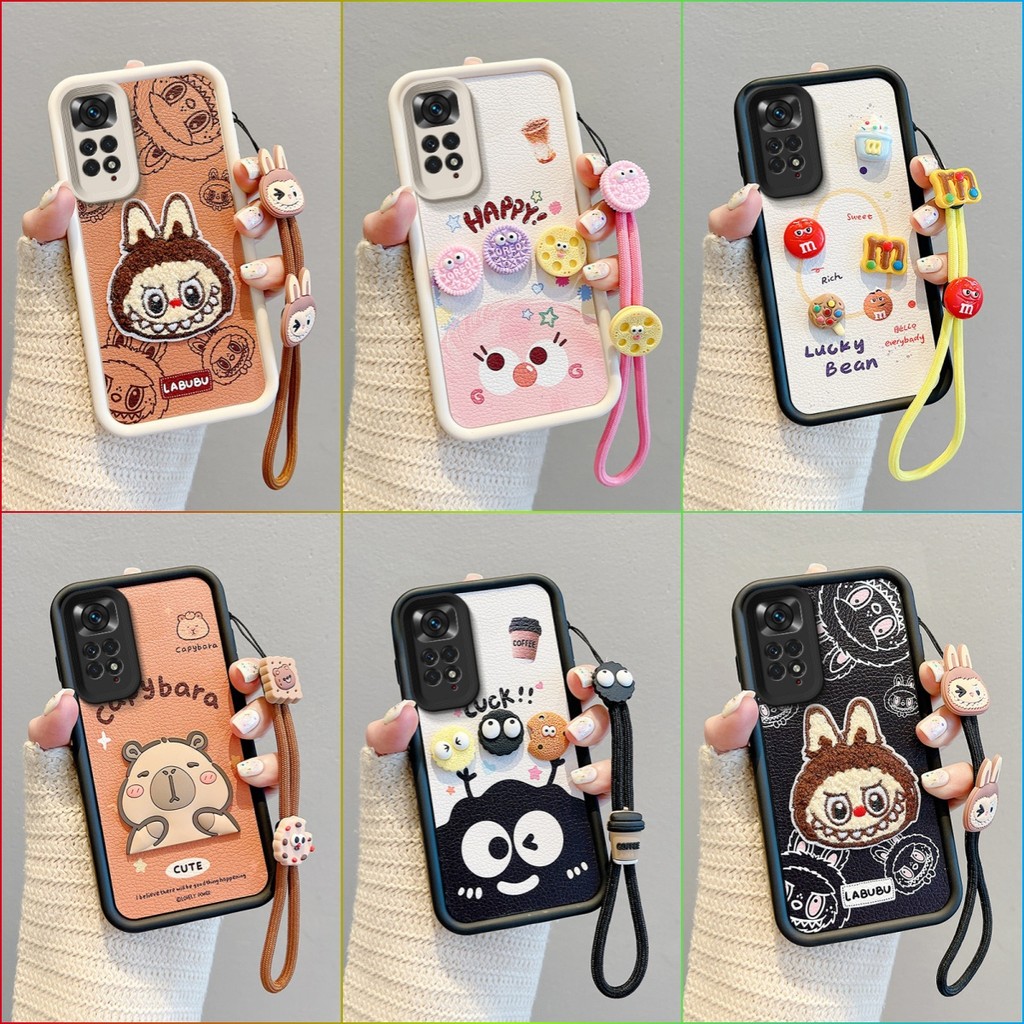 เคส Redmi NOTE 11 NOTE 11S NOTE 11 PRO หนังน่ารัก 3D ตุ๊กตาซิลิโคนอ่อนนุ่มเคสโทรศัพท์ BBPW2