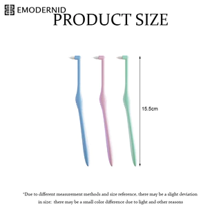 แปรงขัดซอกฟัน แปรงซอกฟัน แปรงกระจุก สําหรับจัดฟัน จับถนัดมือ พร้อมส่ง-em