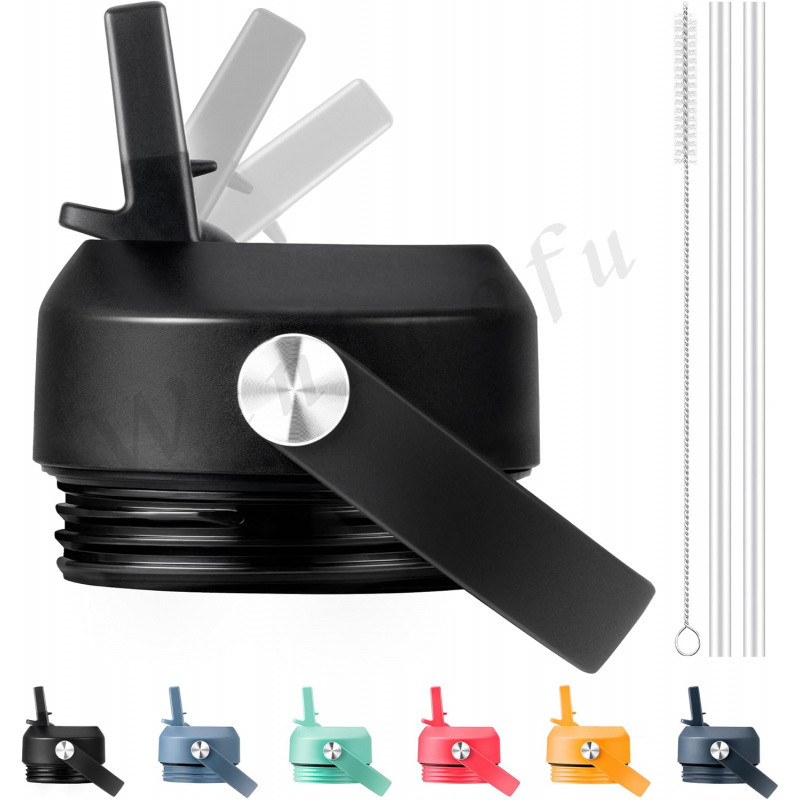 ฝาฟางสําหรับขวดน้ํา Yeti Rambler 18oz 26oz 36oz 64oz, ฝาทดแทนพร้อมหลอดสําหรับ YETI Rambler ขวด, หมวก