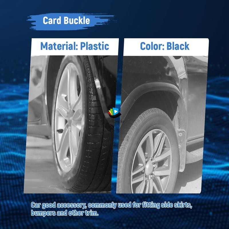 kimgarcia 20 ชิ้น 8 มม.รูดันขยายแผงสกรูคลิปหมุดพลาสติกสีดํา - รูปที่ 4