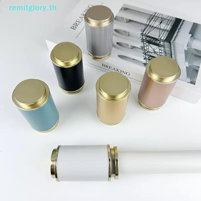 Remitglory 2 ชิ้นราวม่านหัวตกแต่งก้านโรมันทั้งสองด้านปิดผนึกผ้าม่านอุปกรณ์เสริมบ้านห้องนอนตกแต่ง TH