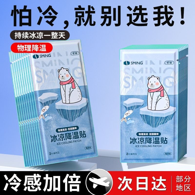 2830 ชิ้นสติกเกอร์น้ําแข็งสําหรับสติกเกอร์เย็นเย็นสําหรับสดชื่นและปลุกเย็นนักเรียนเย็น30天2830件冰贴温贴清洁