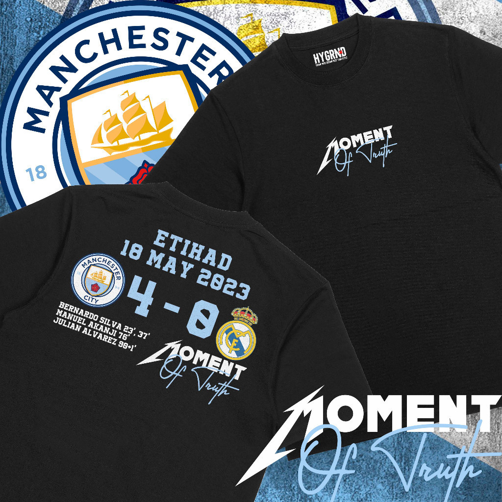 เสื้อยืด Heyground Manchester "City Madrid 4-0" - Cityzen/ Mancity อินโดนีเซีย