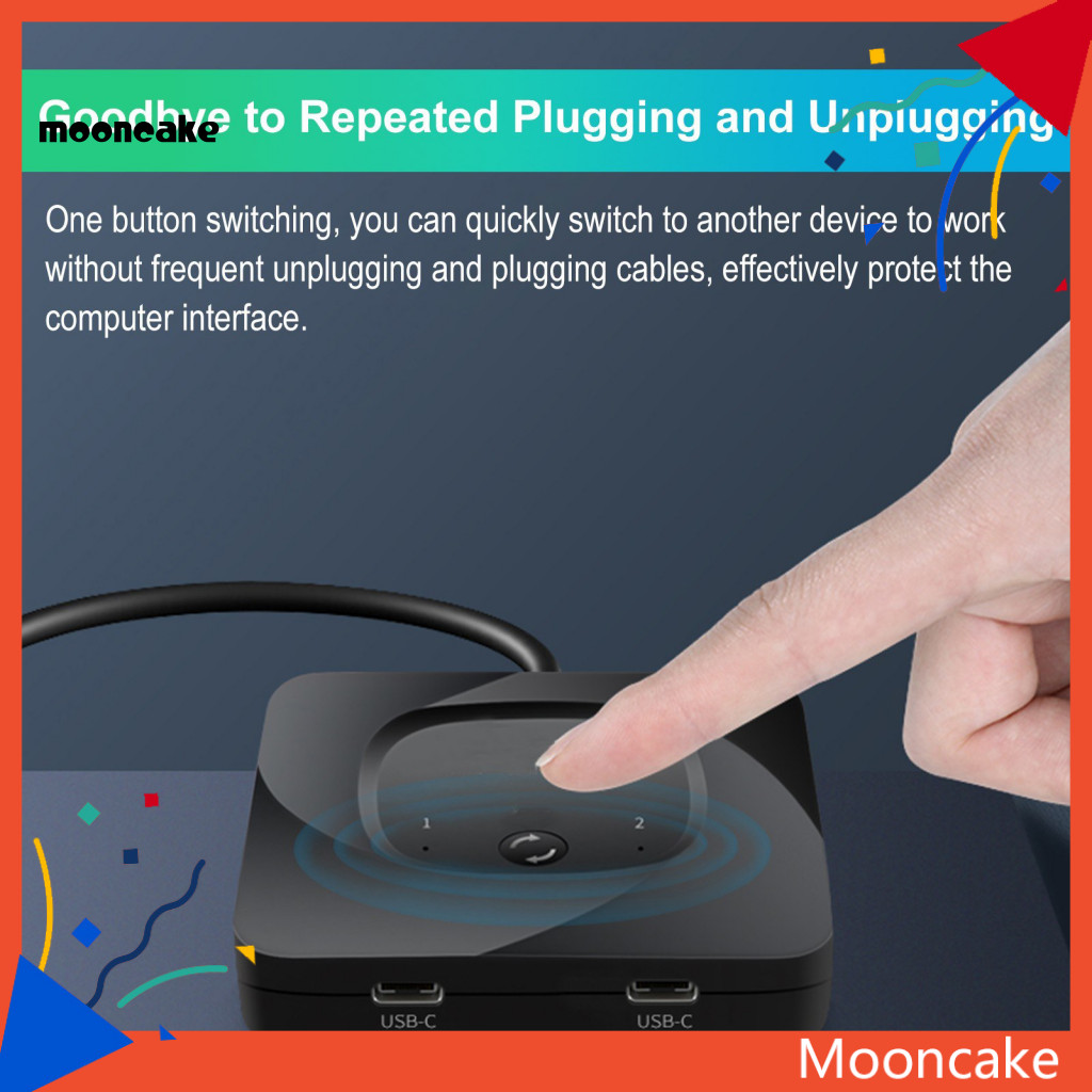 ขนมไหว้พระจันทร์| Pd100w สวิทช์ชาร์จ 8k60hz Usb-c Kvm Switcher พร้อม Pd100w ชาร์จความเร็วสูง 10gbps 