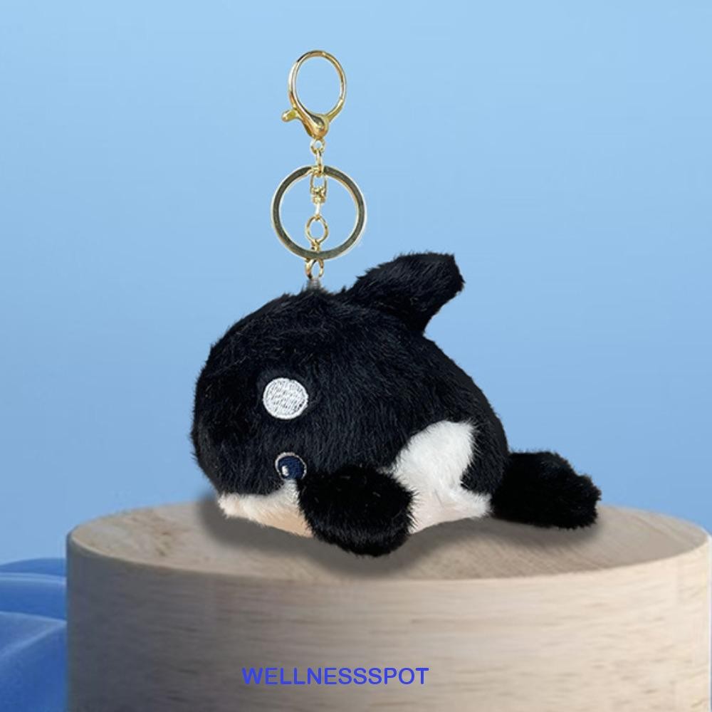WELLNESSSPOT มหาสมุทรสัตว์ตุ๊กตาพวงกุญแจ,เต่าOctopus Plush Whale พวงกุญแจ,น่ารักปลาดาว PP ผ้าฝ้ายจําลองสัตว์ Whale จี้ขนาดเล็กตกแต่งบ้าน