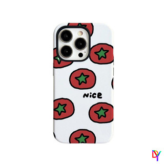 Persimmon iphone 16/17promax เคสโทรศัพท์ Iphone15/16Pro ฟิล์ม 2-in-1 14/13Promax 12/11promax 7/8Plus Xsmax เคสป้องกันการตกสองชั้น
