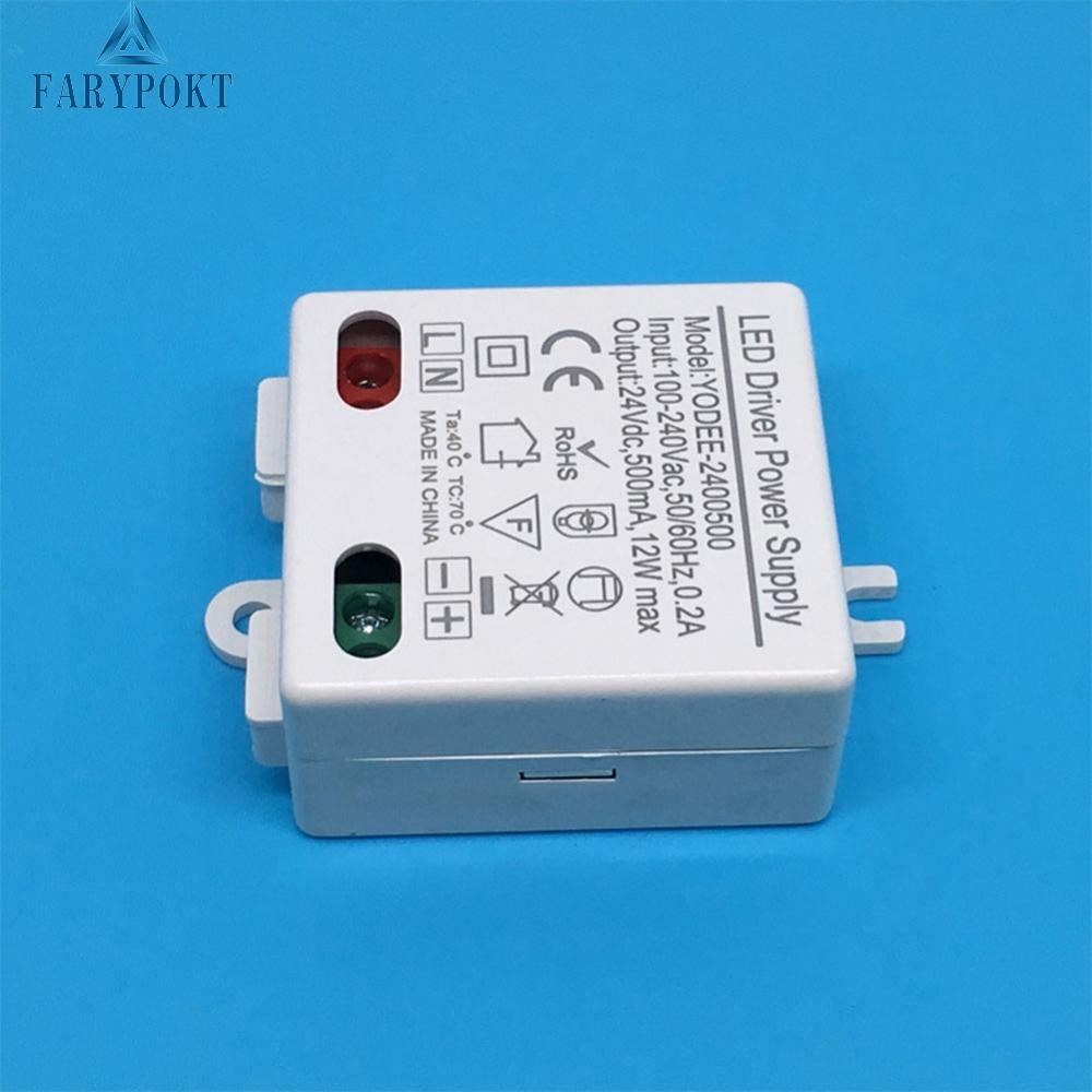 แหล่งจ่ายไฟไดร์เวอร์ 24V LED 12W พร้อมคุณสมบัติป้องกันวงจรสั้น