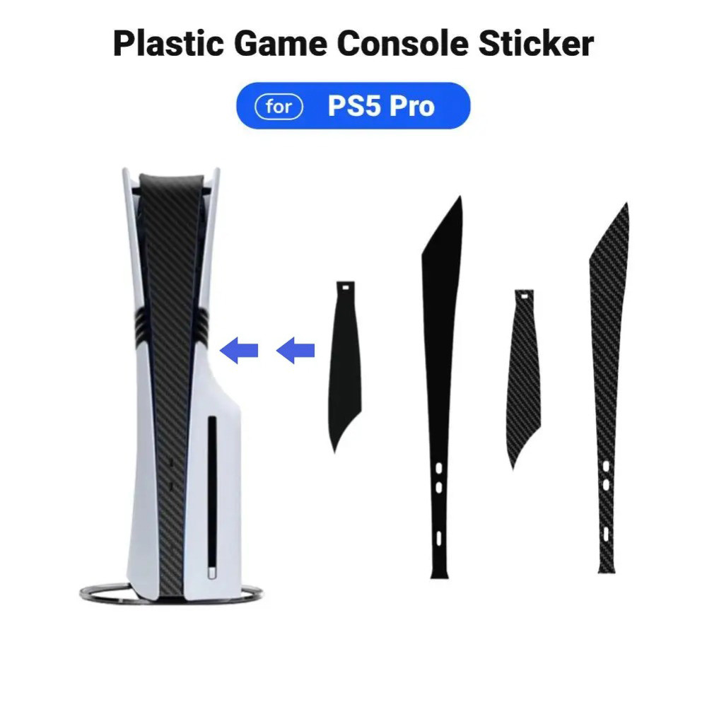 ใหม่มาถึงอุปกรณ์เสริมสําหรับ PS5 Pro คอนโซลฝุ่นสติกเกอร์ตกแต่งโฮสต์ Decal สติกเกอร์ Flim สําหรับ PS5 Pro Decal ผิวสติกเกอร์อุปกรณ์เสริม