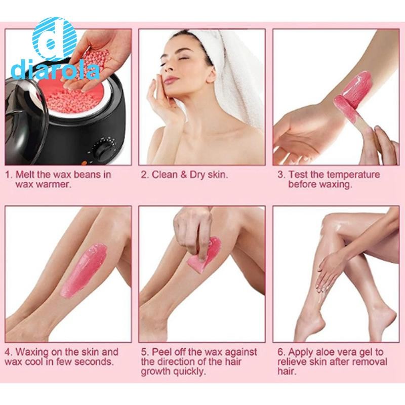 500g Wax Wax Beans สําหรับกําจัดขน Full Body Hot Film Hard Depilatory Wax ลูกปัดสําหรับ Wax เครื่องทําความร้อนสไตล์ 6 diarolath - รูปที่ 6