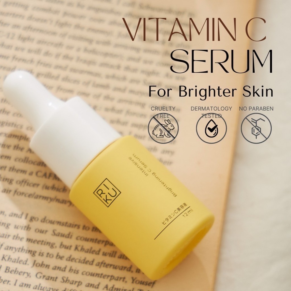 RIKU Vit C Serum เซรั่มวิตซี ลดสิว รอยแดง รอยดำ กระชับรูขุมขน ดูกระจ่างใส เติมคอลลาเจน อ่อนโยนต่อผิว — صورة 5