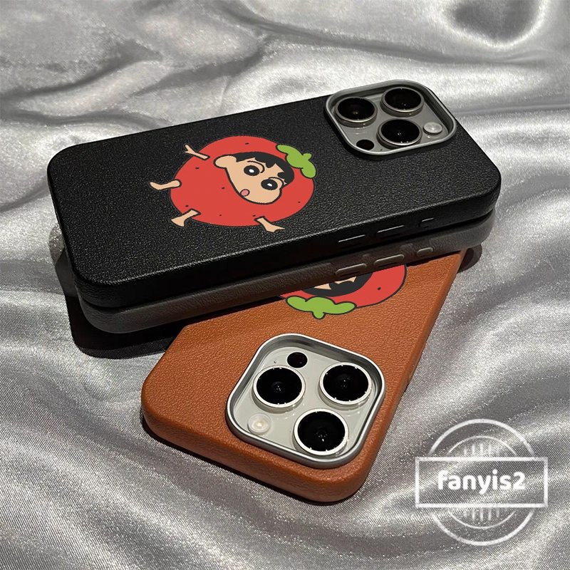 สําหรับ OPPO Reno 10 12F 12Pro 11F 11Pro 5 5F 4F 8 ปลอกการ์ตูน Chinchan Retro หรูหราหนังกันกระแทกปกอ่อน