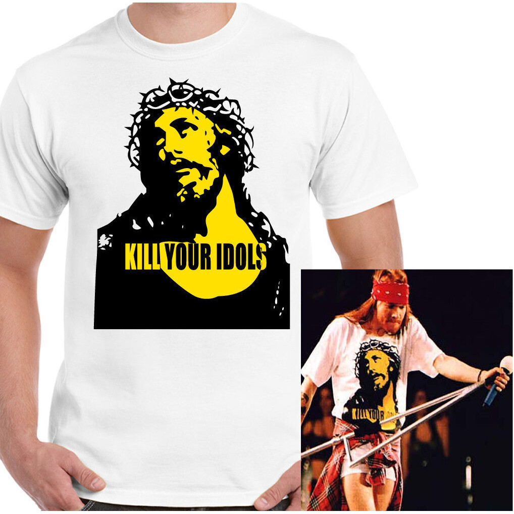 Kill Your Idols T-Shirt As Worn By Axl Rose Mens