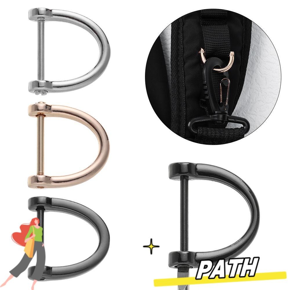Path D Ring Buckle Metal Shoulder Webbing Buckle Belt Handle Open Screw