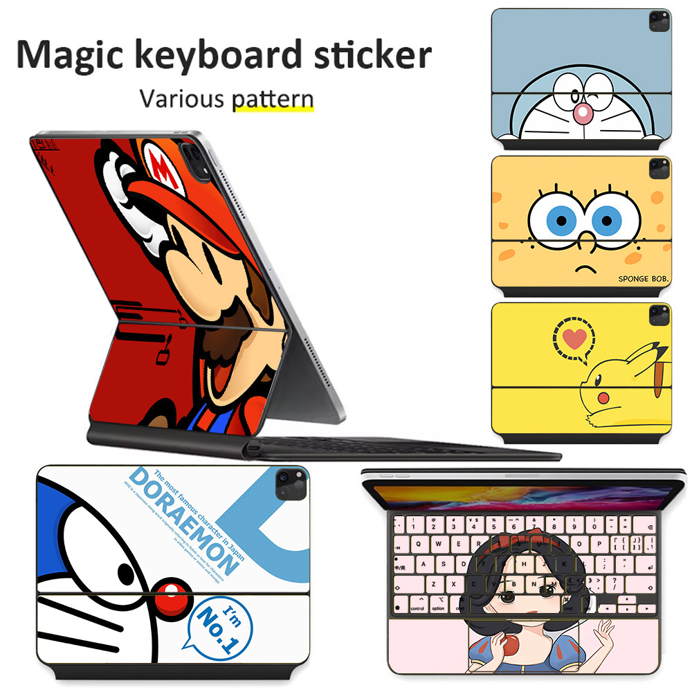 For Magic Keyboard Sticker For Apple iapd Pro 11 12.9 Inch 2020 2021 2022 2023 2024 Protective Film For Apple Matte Transparent Sticker Skin With Keyboard Cover W53V