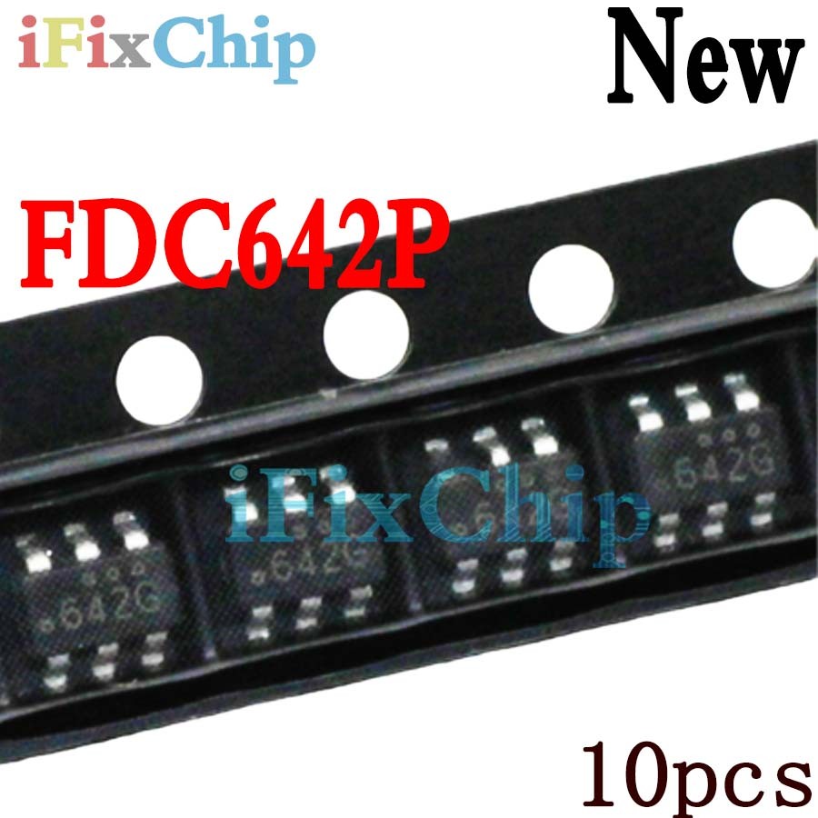 10 ชิ้นแบรนด์ใหม่ FDC642P FDC642 SOT23 SOT SMD SOT23-6